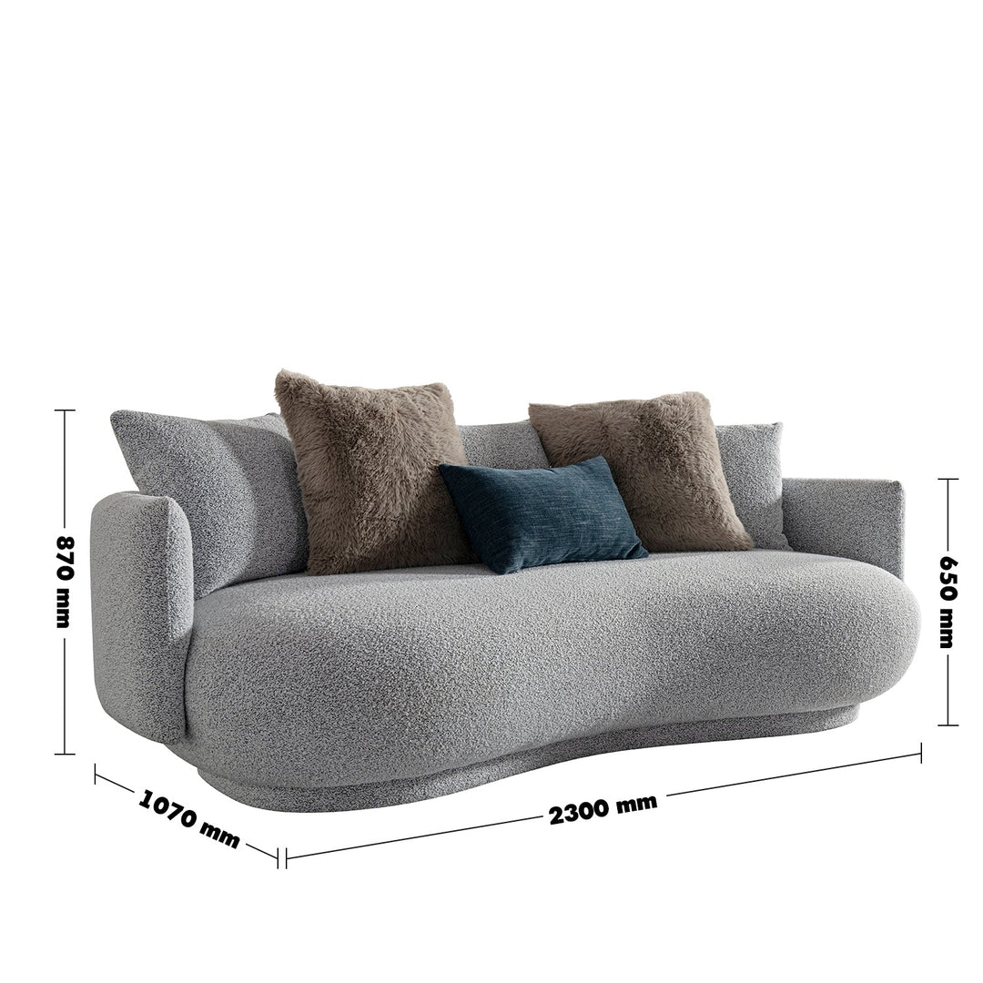 Scandinavian fabric 3 seater sofa heritage size charts.