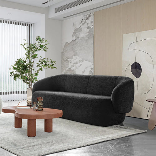 Cream Fabric 3 Seater Sofa OSLO Good to Know Preview-1