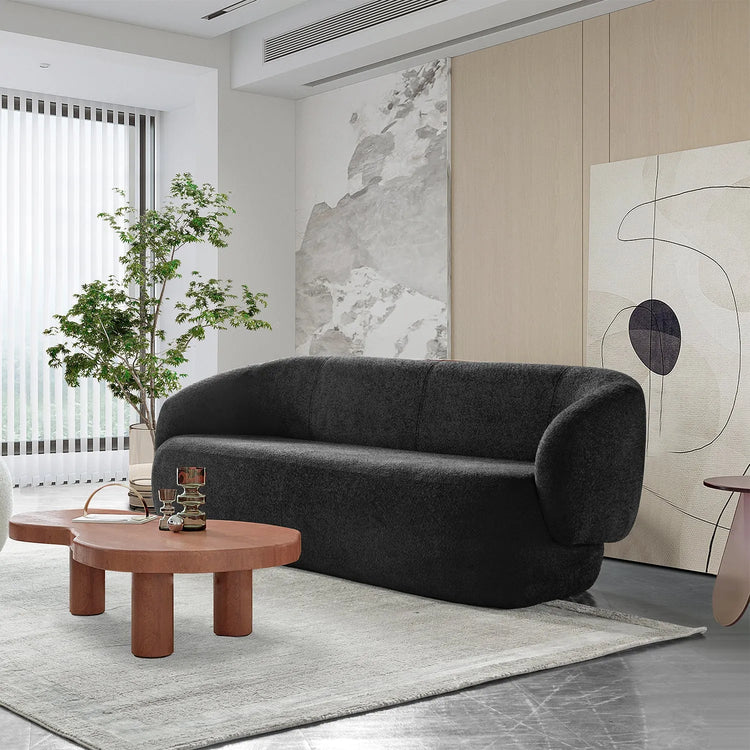 Cream Fabric 3 Seater Sofa OSLO Good to Know Preview-1