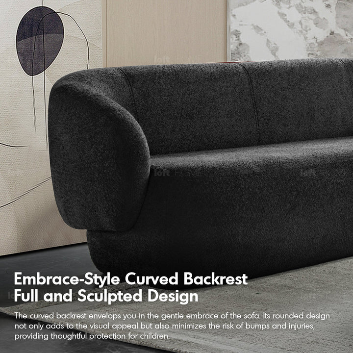 Scandinavian fabric 3 seater sofa oslo in real life style.