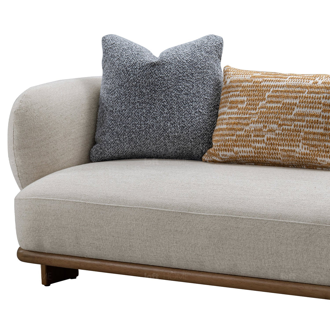 Scandinavian fabric 3 seater sofa waltz conceptual design.