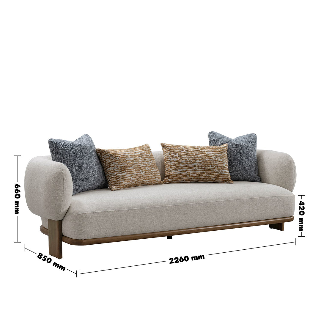 Scandinavian fabric 3 seater sofa waltz size charts.