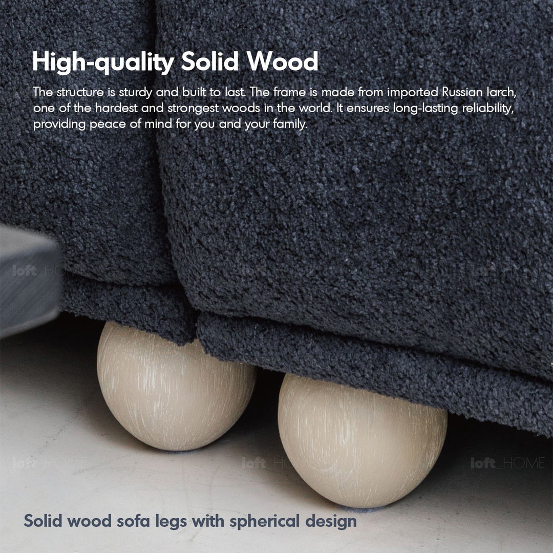 Scandinavian fabric 4 seater sofa fondue situational feels.