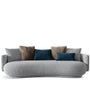 Cream Fabric 4 Seater Sofa HERITAGE