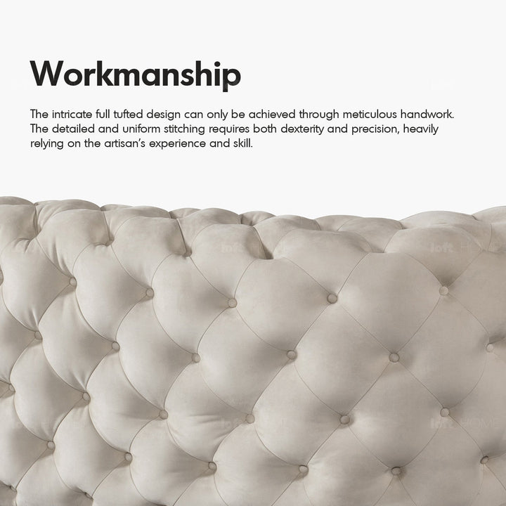 Scandinavian fabric 3 seater sofa mozart with context.