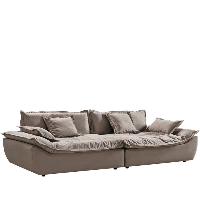 Scandinavian fabric 4 seater sofa snuggle environmental situation.