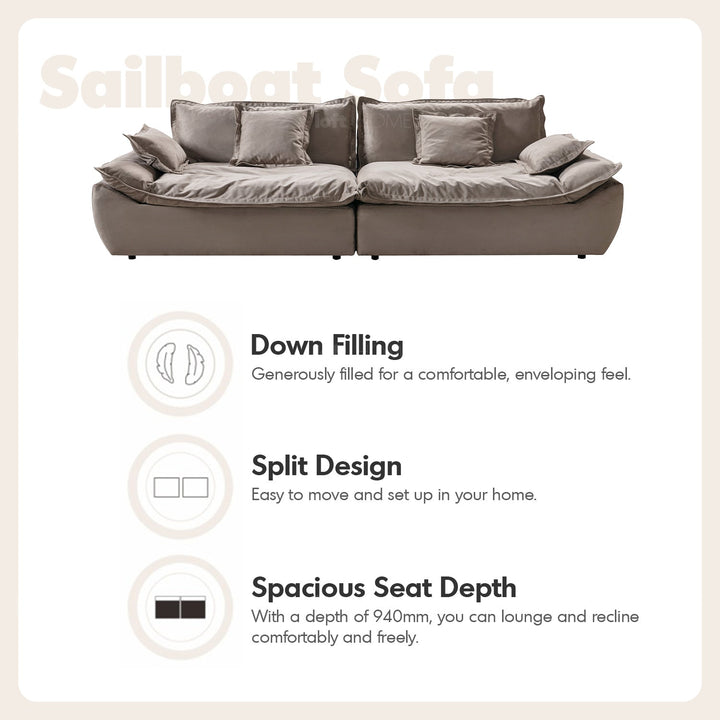 Scandinavian fabric 4 seater sofa snuggle color swatches.