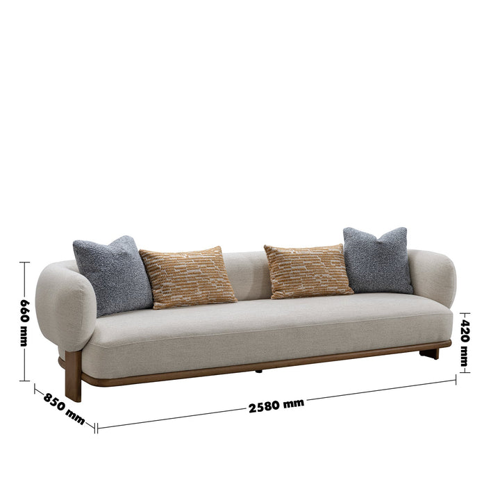 Scandinavian fabric 4 seater sofa waltz size charts.