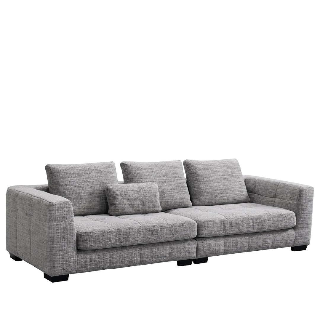 Scandinavian fabric 4 seater sofa arctic conceptual design.