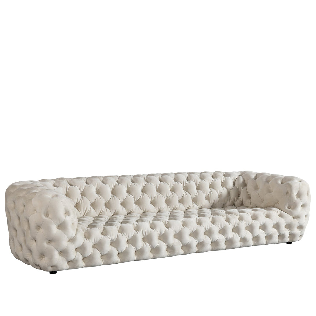 Scandinavian fabric 4 seater sofa mozart conceptual design.