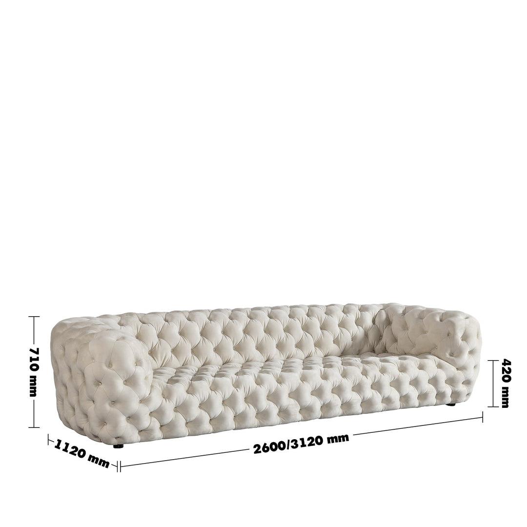 Scandinavian fabric 4 seater sofa mozart size charts.