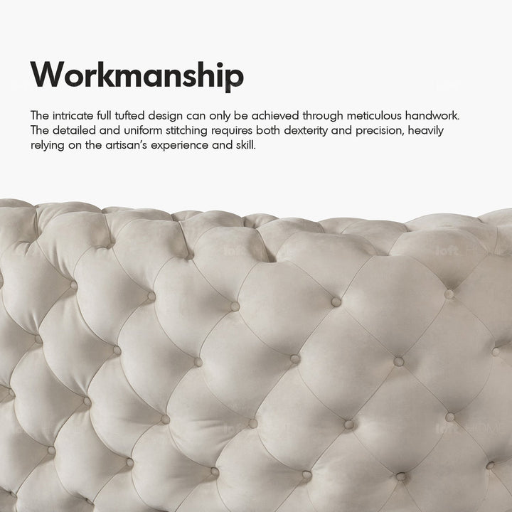 Scandinavian fabric 4 seater sofa mozart with context.