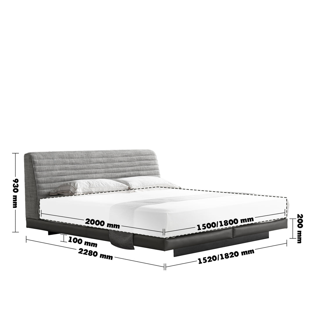 Scandinavian fabric bed hoverloft size charts.