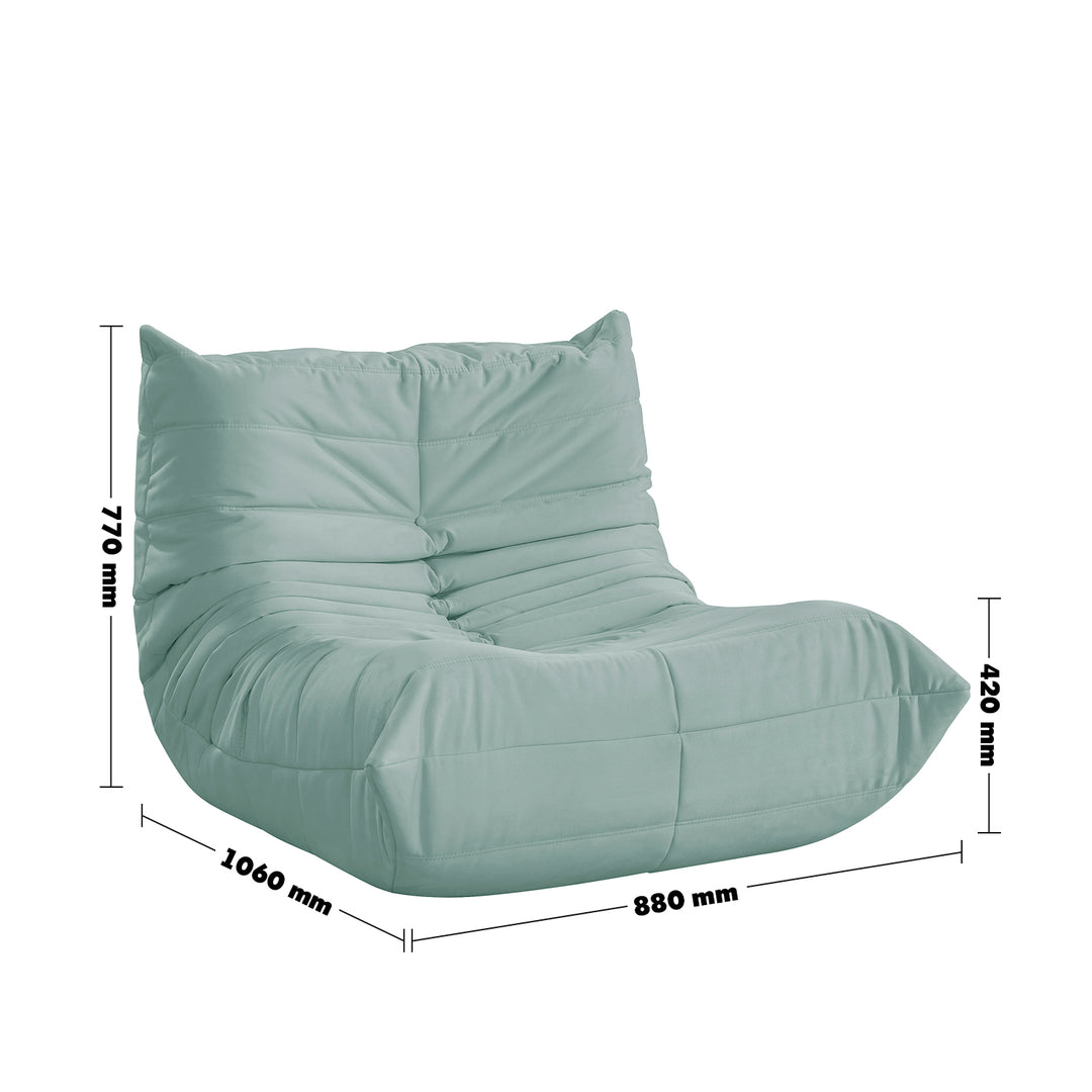 Scandinavian fabric modular 1 seater sofa cater size charts.