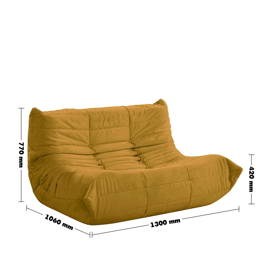 Scandinavian fabric modular 2 seater sofa cater size charts.
