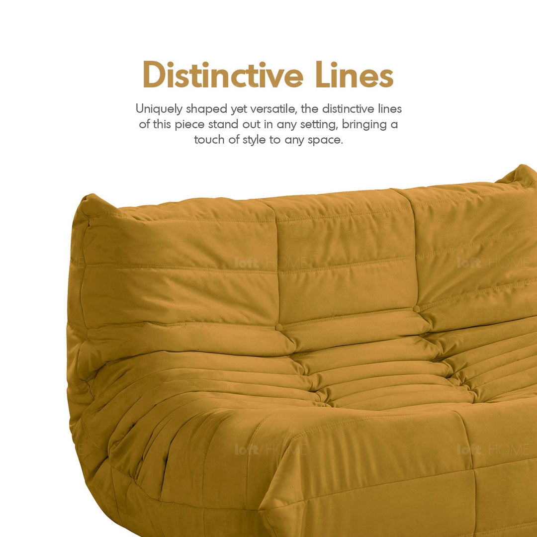Scandinavian fabric modular 2 seater sofa cater with context.