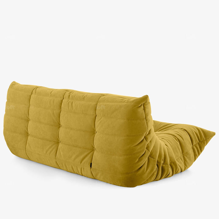 Scandinavian fabric modular 3 seater sofa cater layered structure.