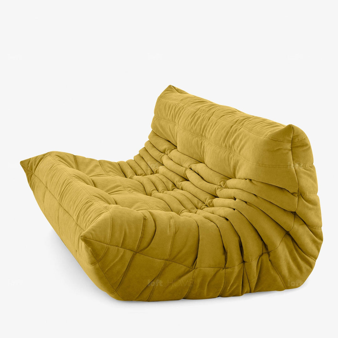 Scandinavian fabric modular 3 seater sofa cater detail 2.