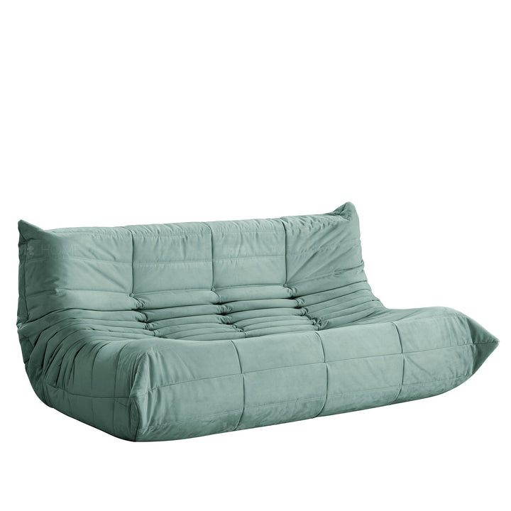 Scandinavian fabric modular 3 seater sofa cater detail 6.