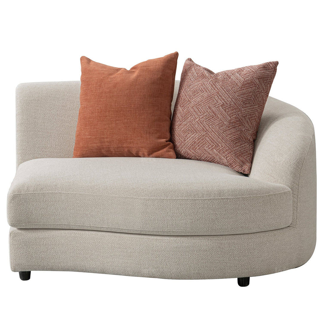 Scandinavian fabric modular 4.5 seater sofa groove conceptual design.