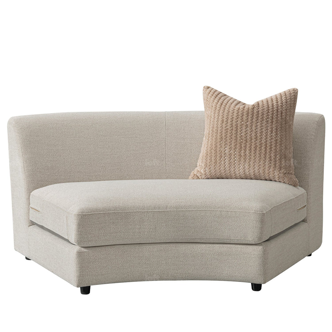 Scandinavian fabric modular 4.5 seater sofa groove detail 2.