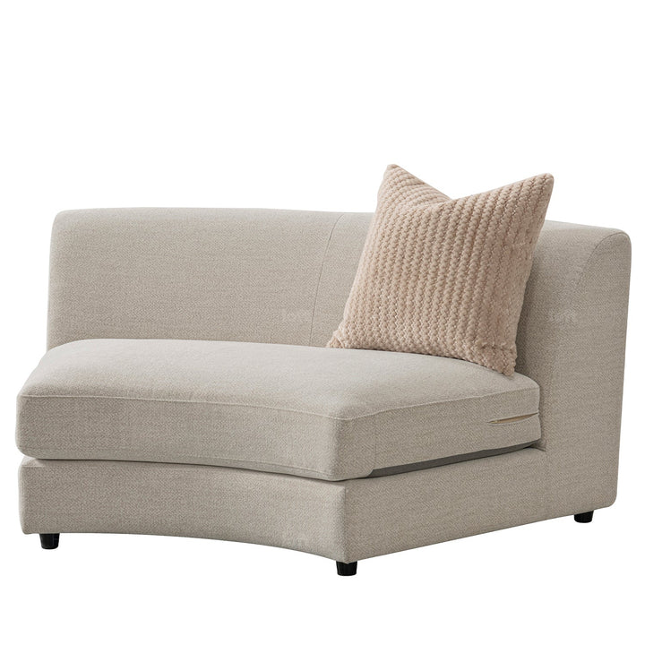 Scandinavian fabric modular 4.5 seater sofa groove detail 3.