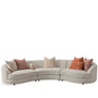 Cream Fabric Modular 5 Seater Sofa GROOVE