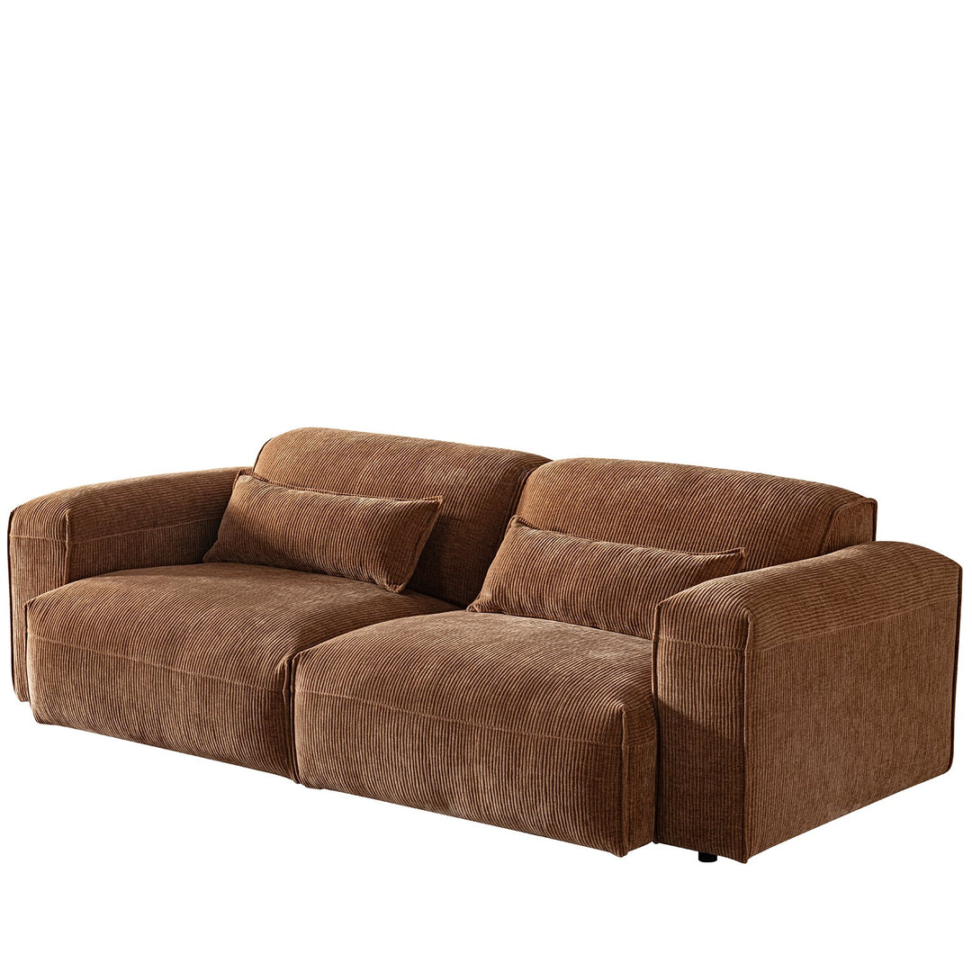 Scandinavian corduroy velvet fabric modular 3 seater sofa opera situational feels.