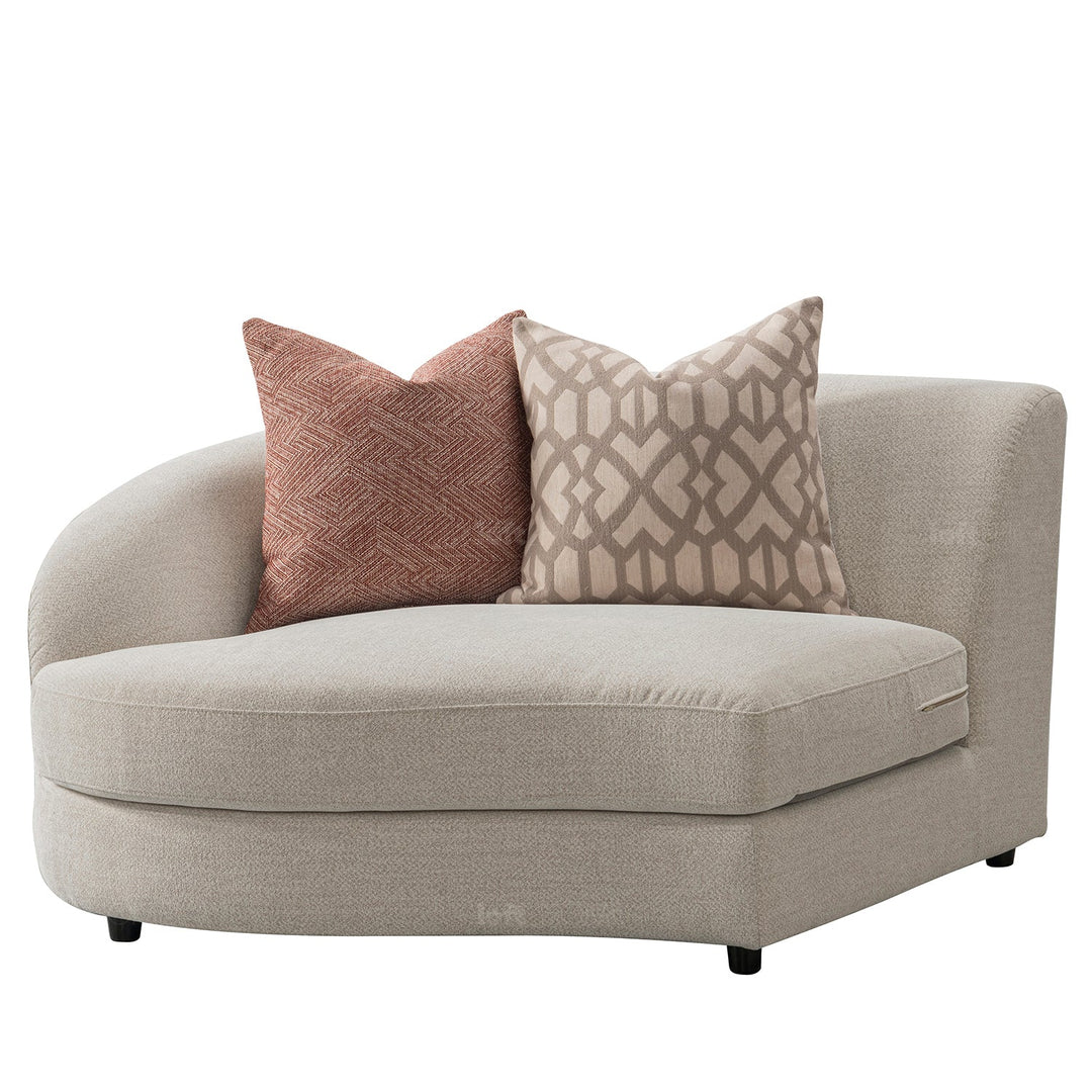 Scandinavian fabric modular l shape sectional sofa groove 3+3 conceptual design.