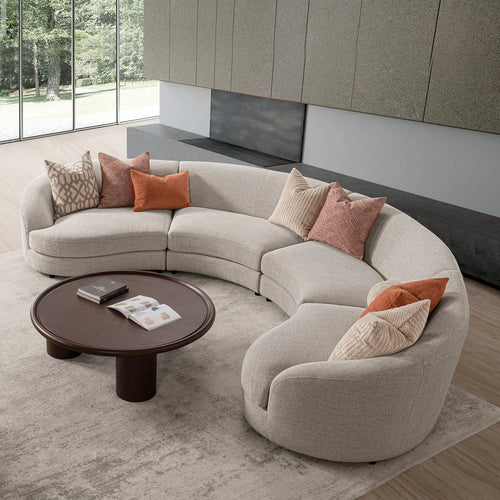 Cream Fabric Modular L Shape Sectional Sofa GROOVE 3+3 Good to Know Preview-1