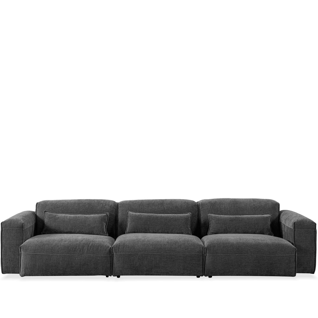 Scandinavian corduroy velvet fabric modular 4.5 seater sofa opera detail 2.