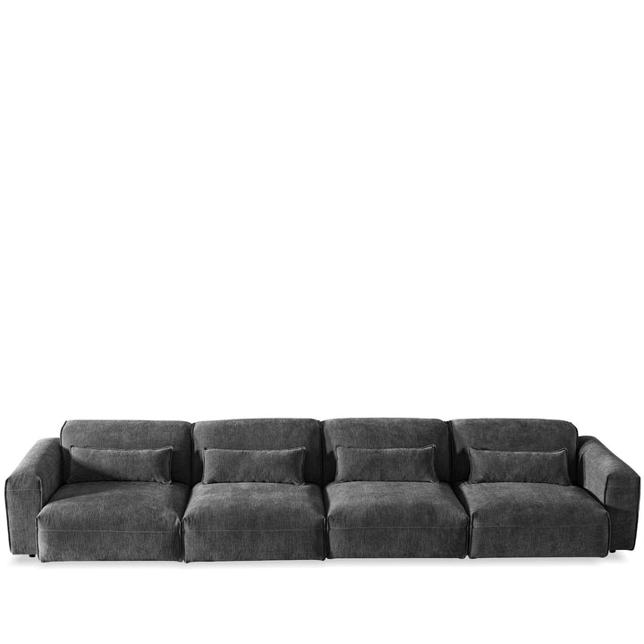Scandinavian corduroy velvet fabric modular 6 seater sofa opera detail 2.