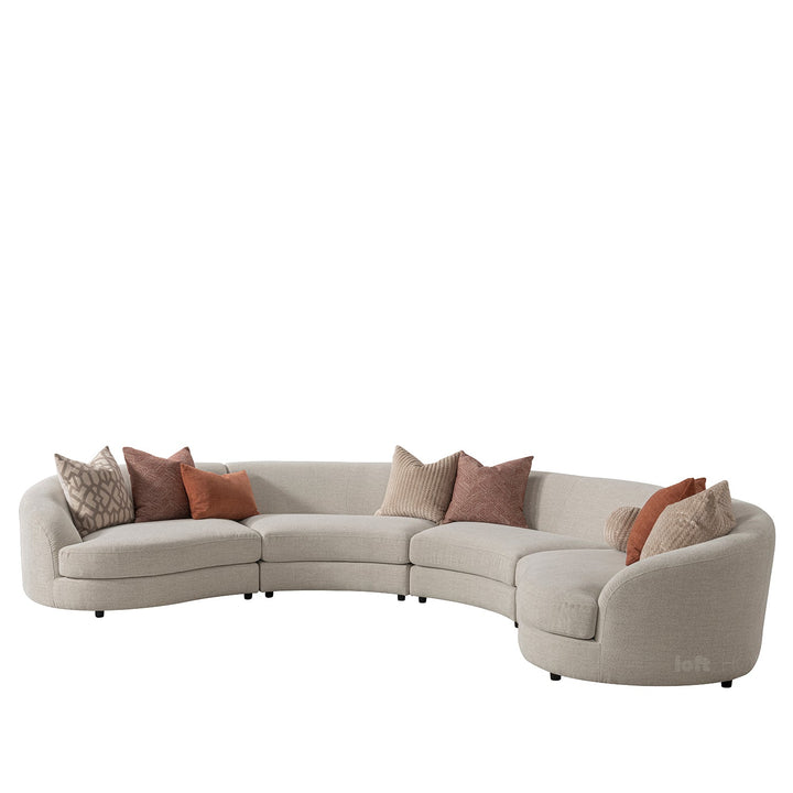 Scandinavian fabric modular armless 1 seater sofa groove situational feels.