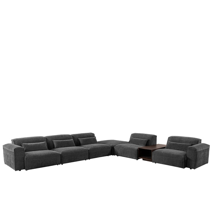 Scandinavian corduroy velvet fabric modular armless 1 seater sofa opera conceptual design.