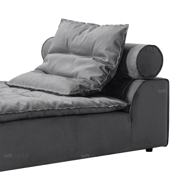 Scandinavian fabric modular chaise sofa woolen situational feels.