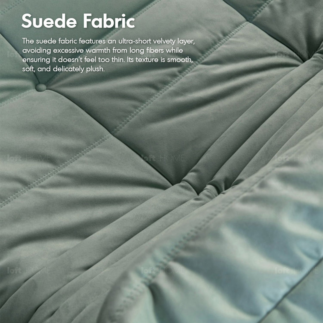 Scandinavian fabric modular corner 1 seater sofa cater in real life style.