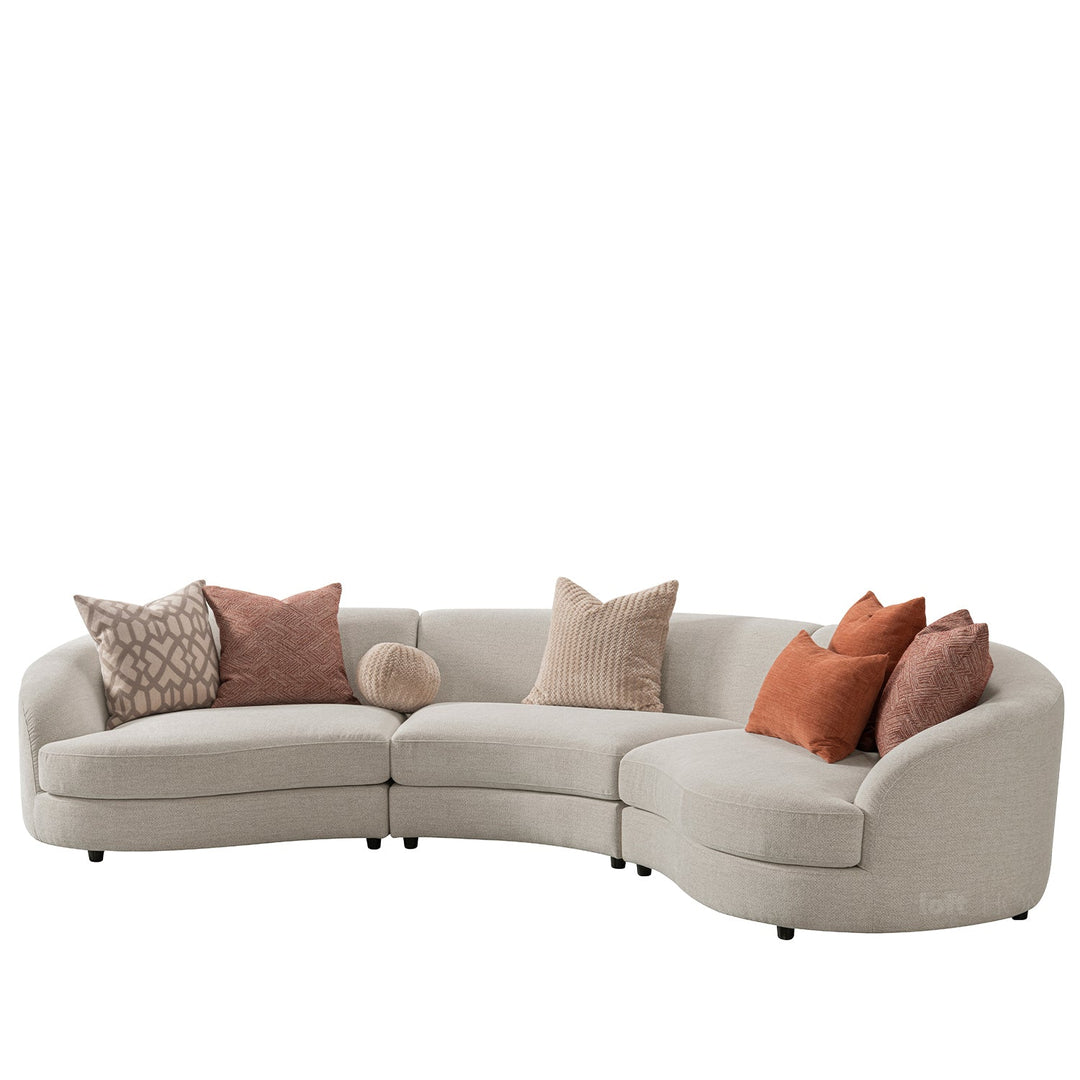 Scandinavian fabric modular corner 1 seater sofa groove situational feels.