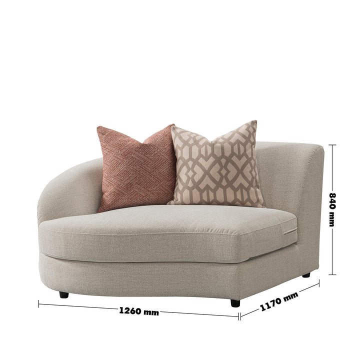 Scandinavian fabric modular corner 1 seater sofa groove size charts.