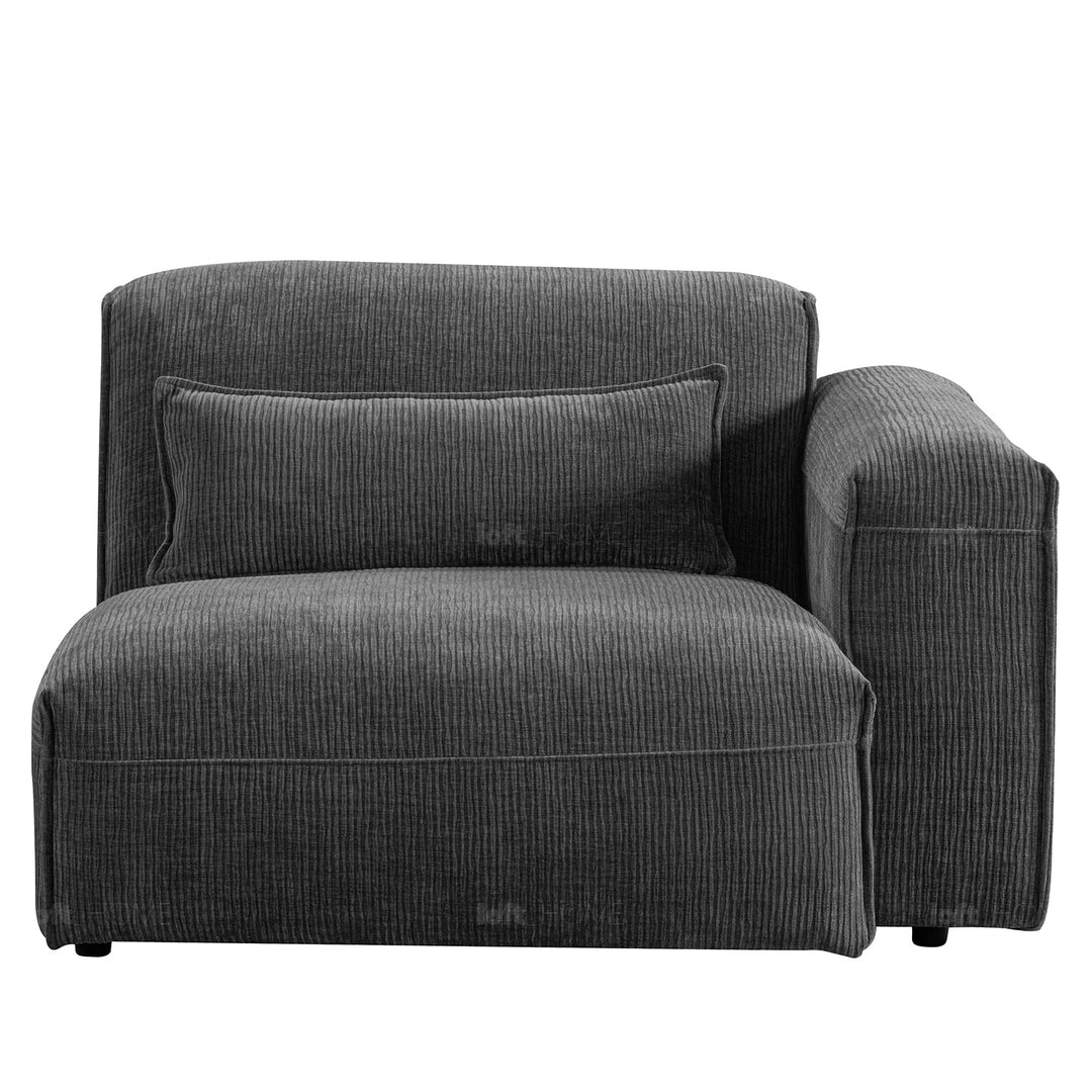 Scandinavian corduroy velvet fabric modular corner 1 seater sofa opera detail 5.