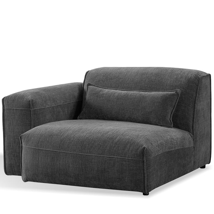 Scandinavian corduroy velvet fabric modular corner 1 seater sofa opera detail 7.