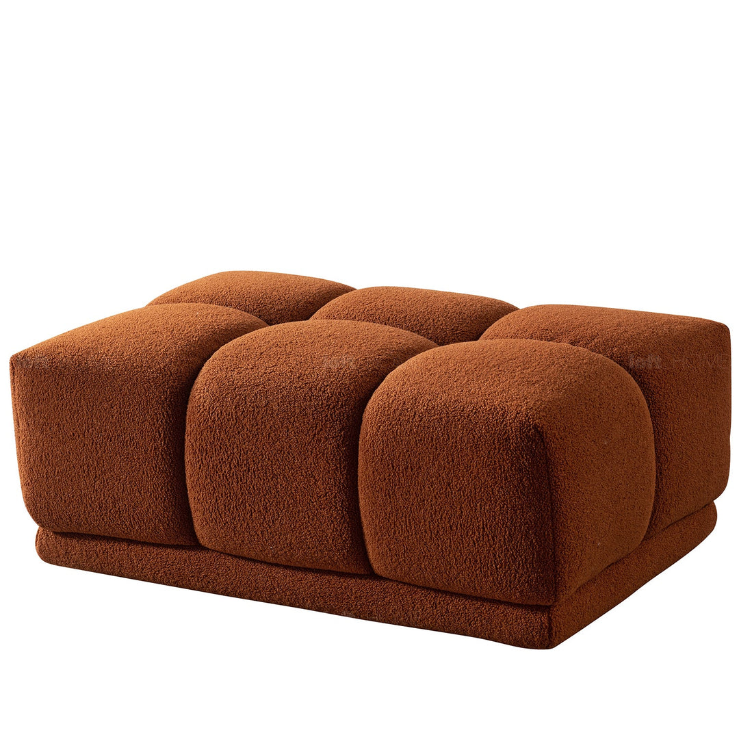 Scandinavian teddy fabric modular l shape sectional sofa cuboid 3+l environmental situation.