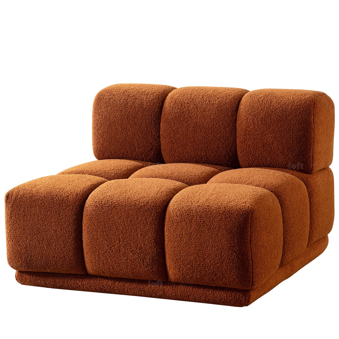 Scandinavian teddy fabric modular l shape sectional sofa cuboid 3+l situational feels.