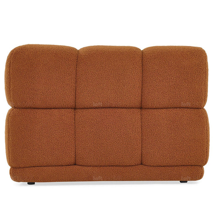 Scandinavian teddy fabric modular l shape sectional sofa cuboid 3+l layered structure.