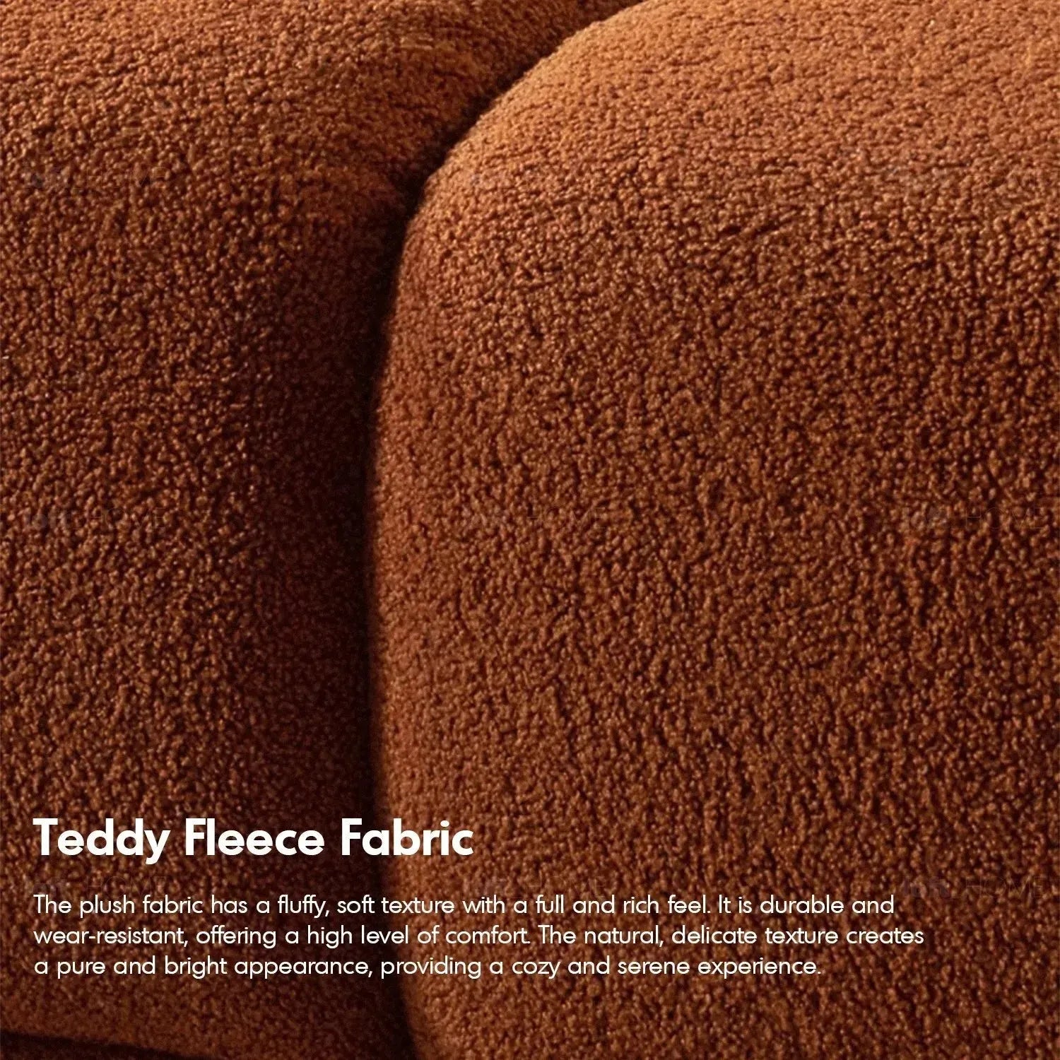 Contemporary Teddy Fabric Modular L Shape Sectional Sofa CUBOID 3+L ...