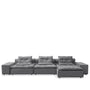 Modern Fabric Modular L Shape Sectional Sofa WOOLEN 4+L