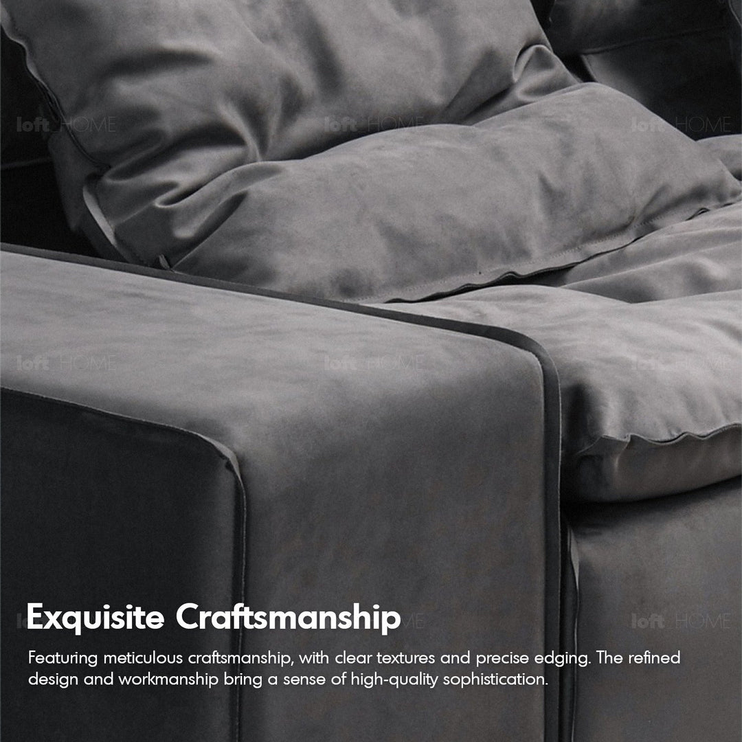 Scandinavian fabric modular l shape sectional sofa woolen 4.5+l in details.