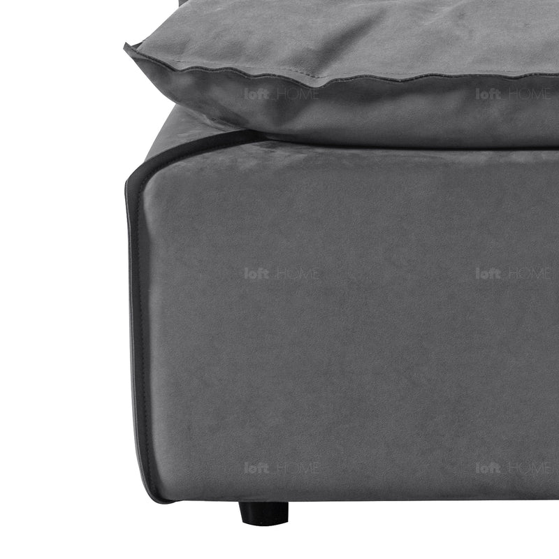 Modern Fabric Modular Ottoman WOOLEN L Material Details Chart