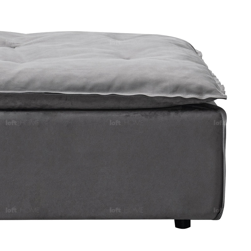 Modern Fabric Modular Ottoman WOOLEN Material Details Chart