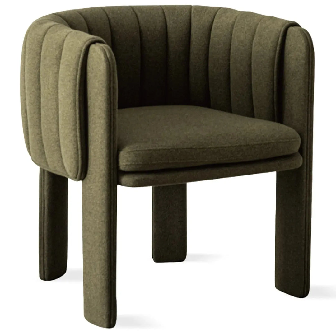 Modern faux cashmere fabric dining chair cactus detail 5.