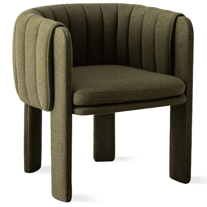 Scandinavian faux cashmere fabric dining chair cactus detail 5.